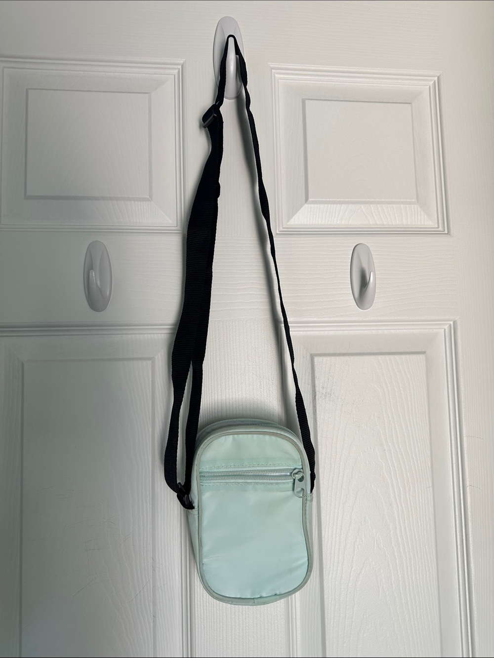 DSG Mint Green Crossbody Bag with Black Strap